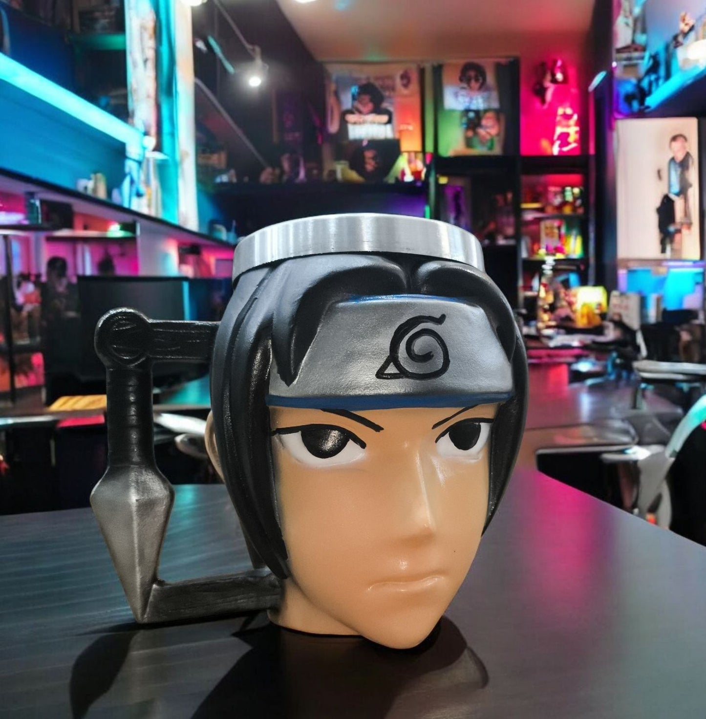 Taza 3D Sasuke Uchiha - Anime Naruto 200ml