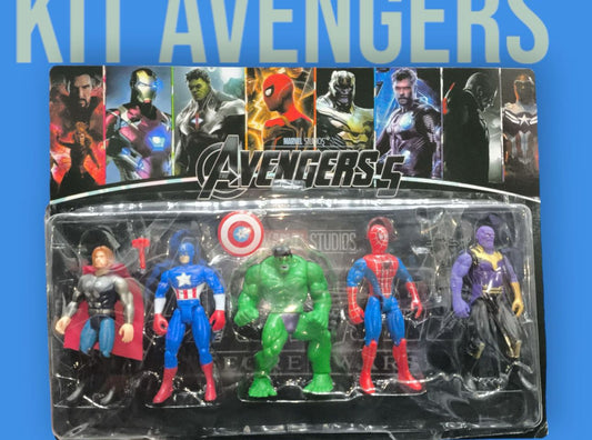 Kit Avengers - 5 Piezas (13 cm)