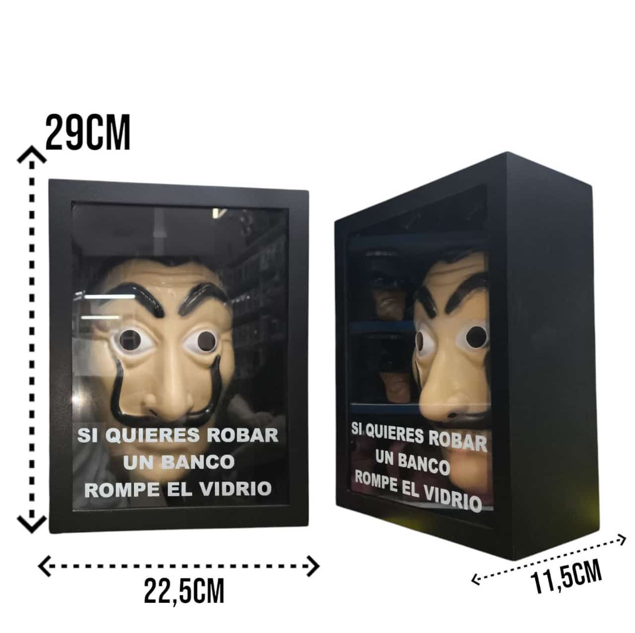 Cuadro 3D Máscara Salvador Dalí - La Casa de Papel