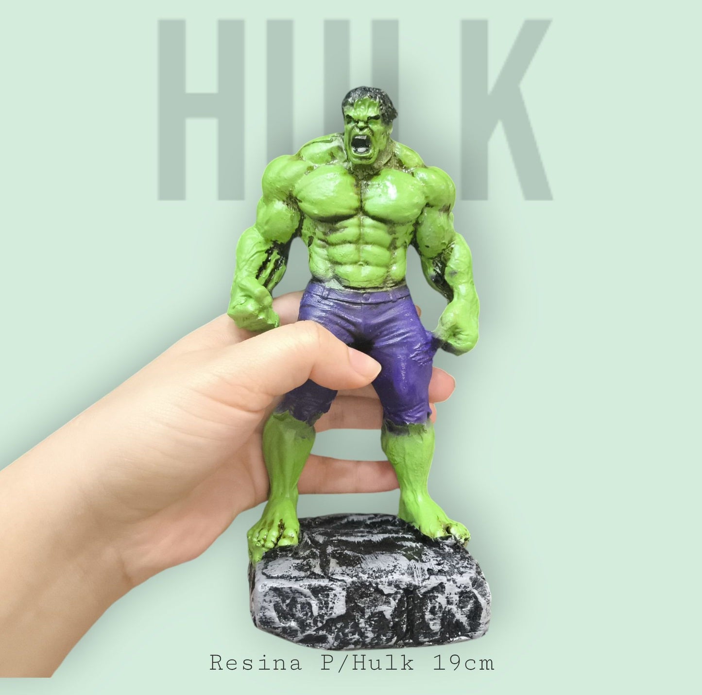 Figura de Hulk en Resina P - 19 cm